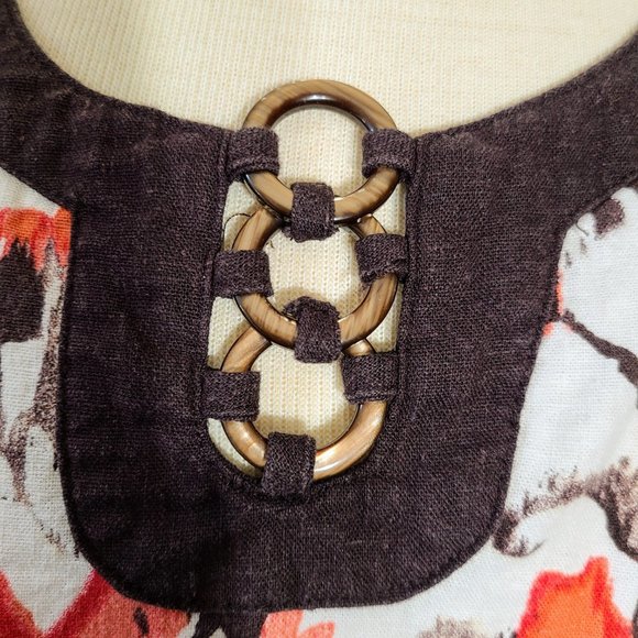 Notations Boho Multi-color print sleeveless Blouse - Picture 7 of 9